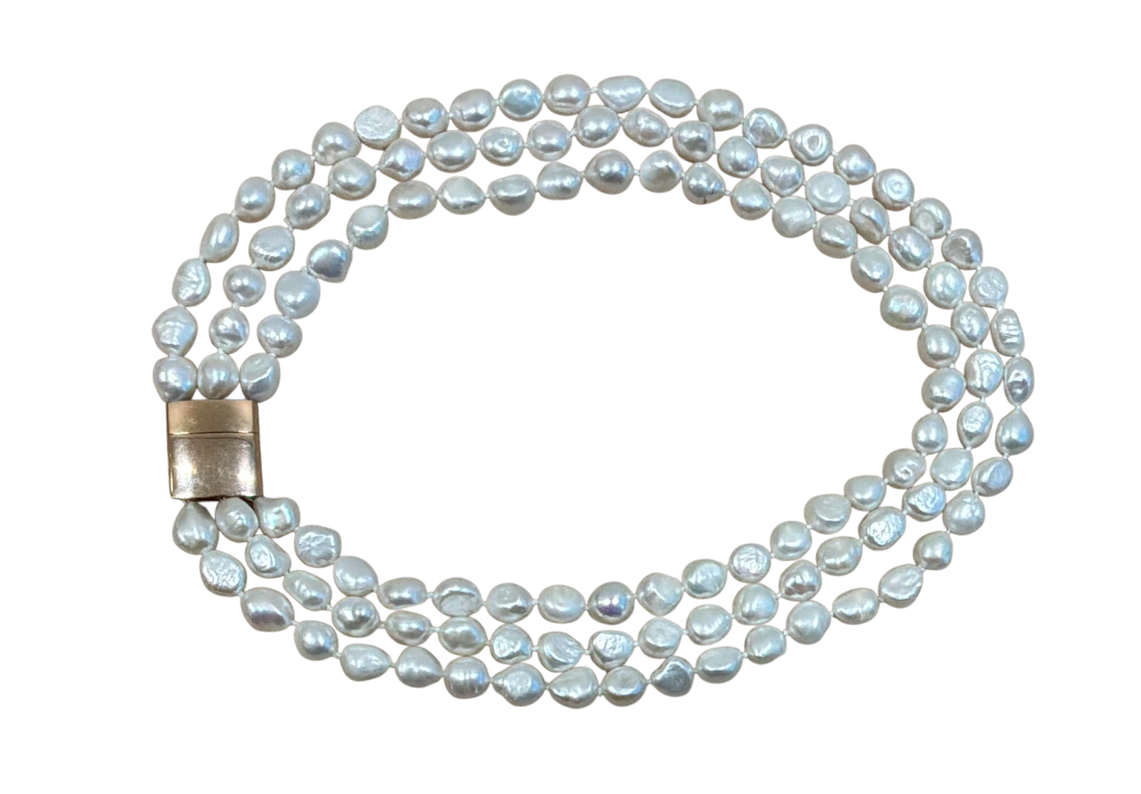 3rij barok zoetwaterparel collier - Image 3