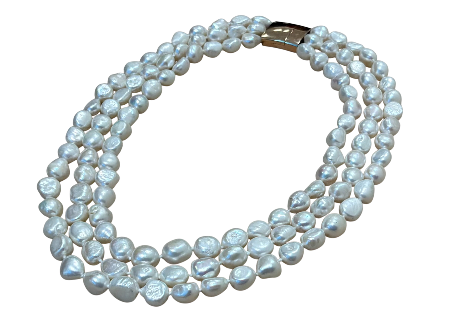 3rij barok zoetwaterparel collier - Image 4