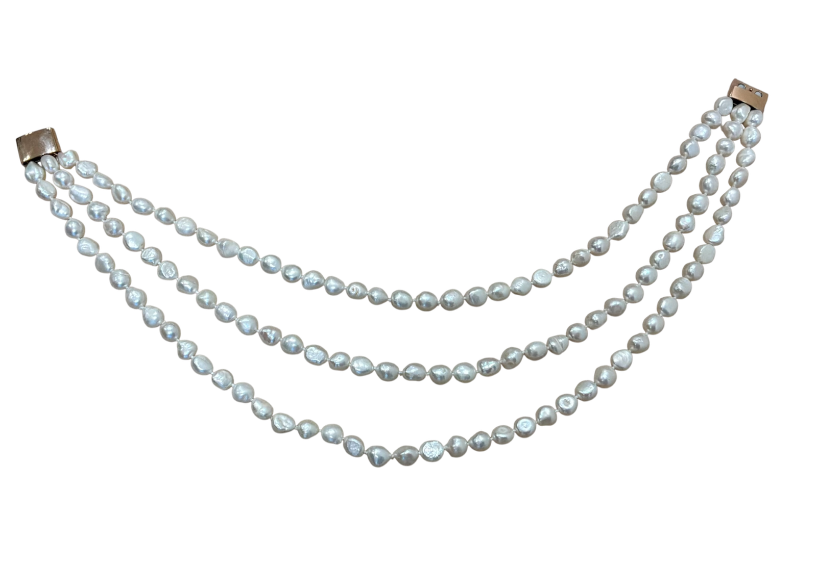 3rij barok zoetwaterparel collier - Image 5