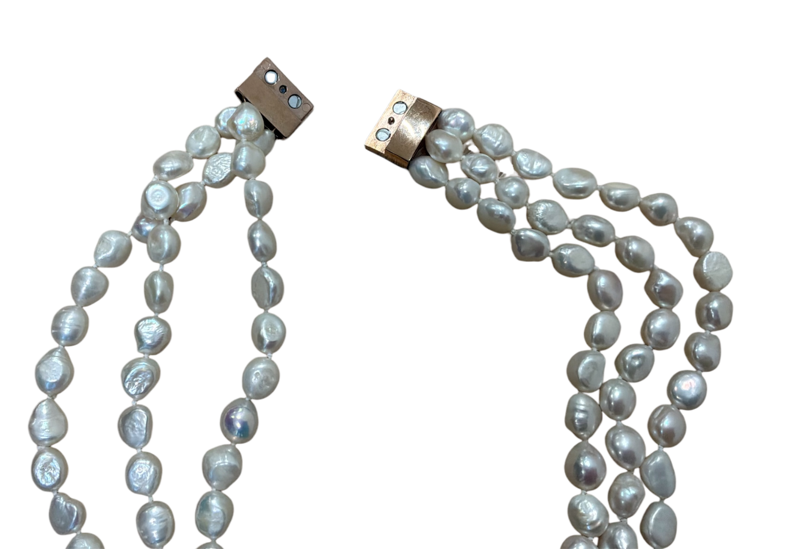 3rij barok zoetwaterparel collier - Image 7